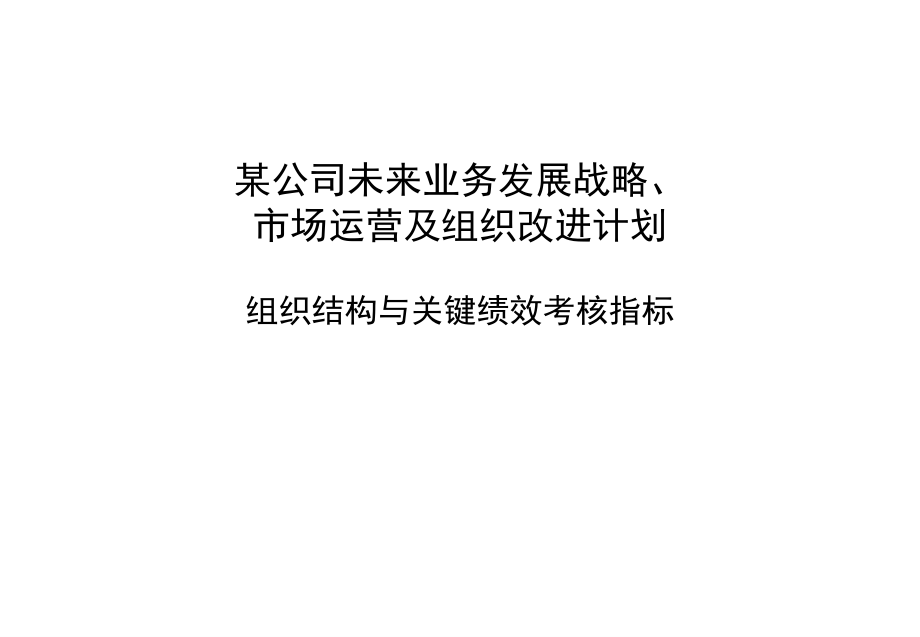 某公司组织结构与关键绩效考核指标3_第1页