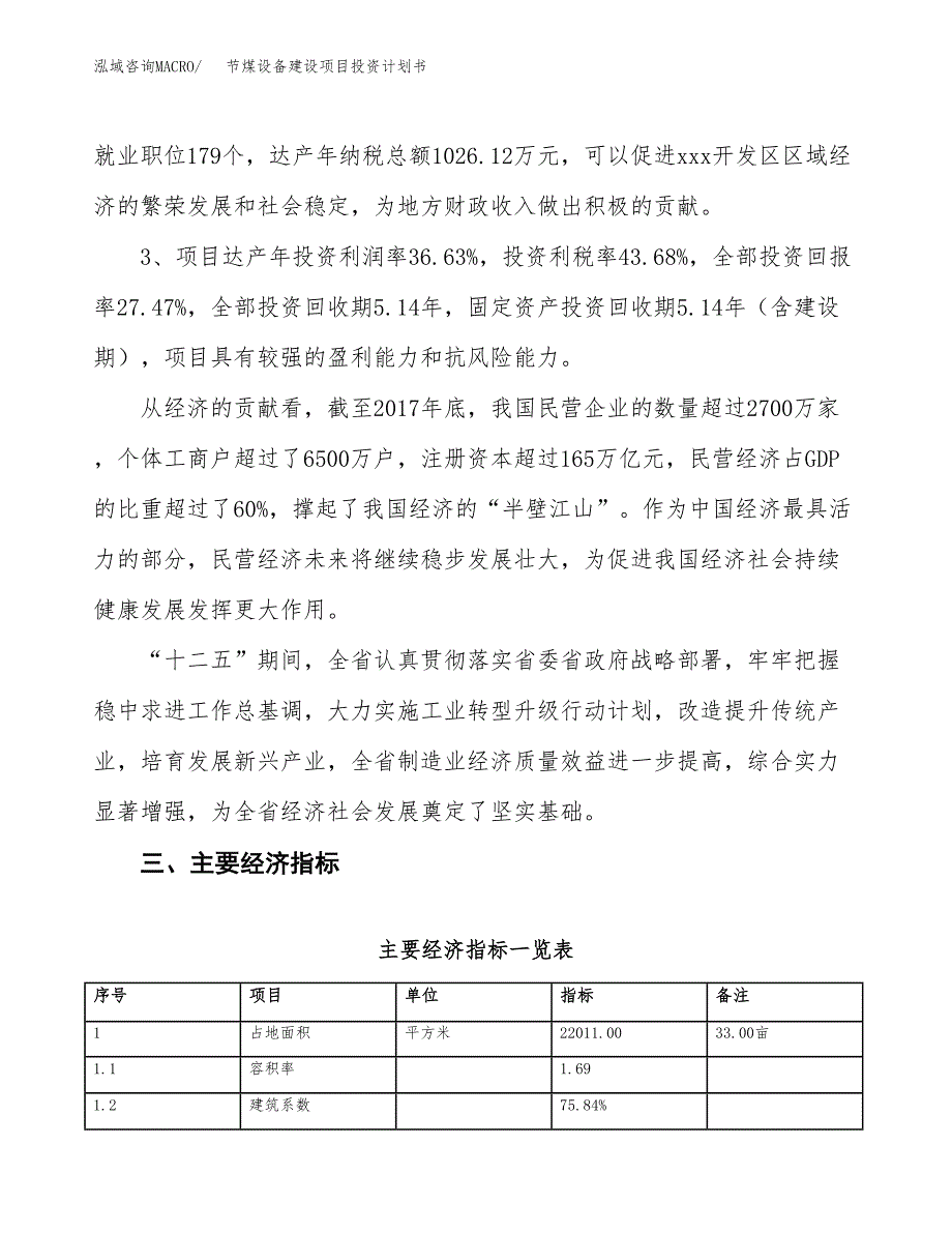 节煤设备建设项目投资计划书（总投资6000万元）.docx_第4页