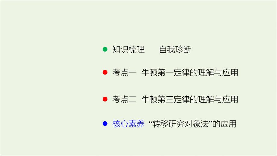 2019高考物理大一轮复习 第3章 第1讲 牛顿第一定律 牛顿第三定律课件_第2页