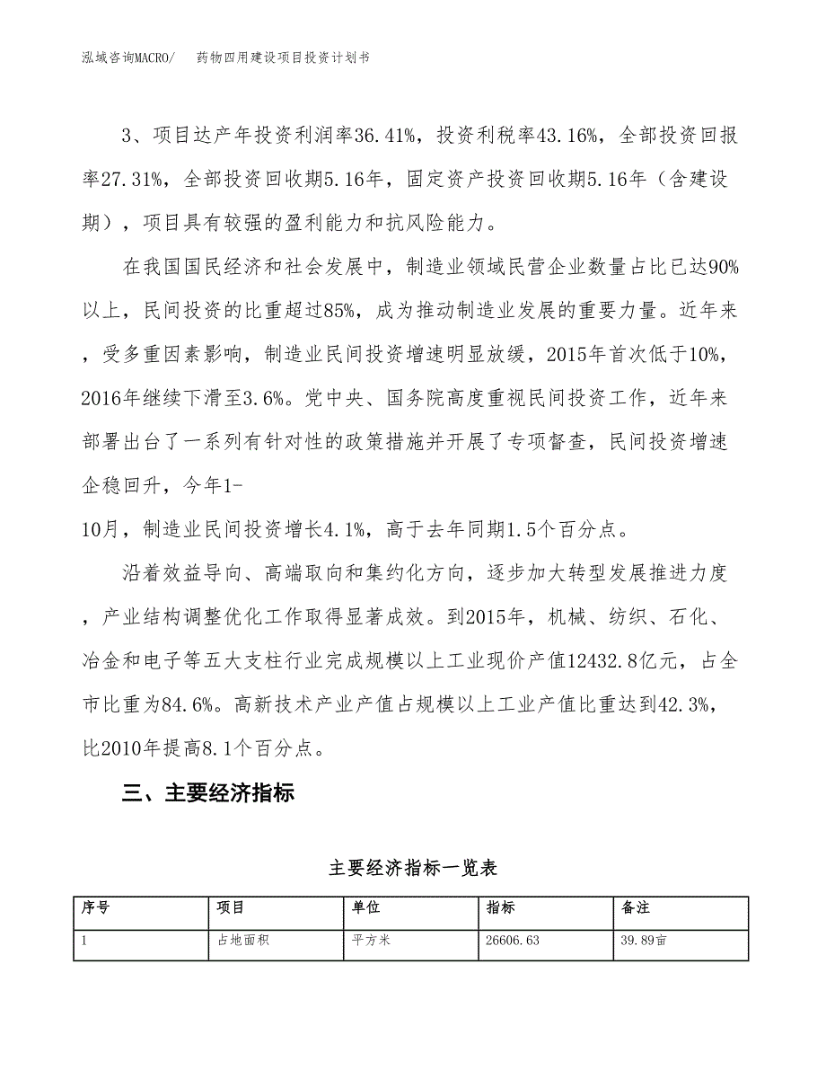 药物四用建设项目投资计划书（总投资9000万元）.docx_第4页