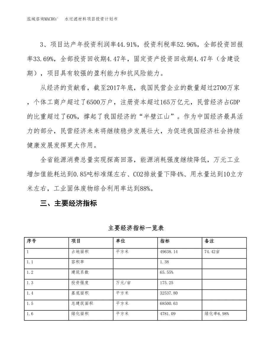 水过滤材料项目投资计划书（74亩）.docx_第4页