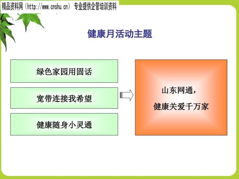 山东某公司健康月活动策划与执行方案.ppt_第5页