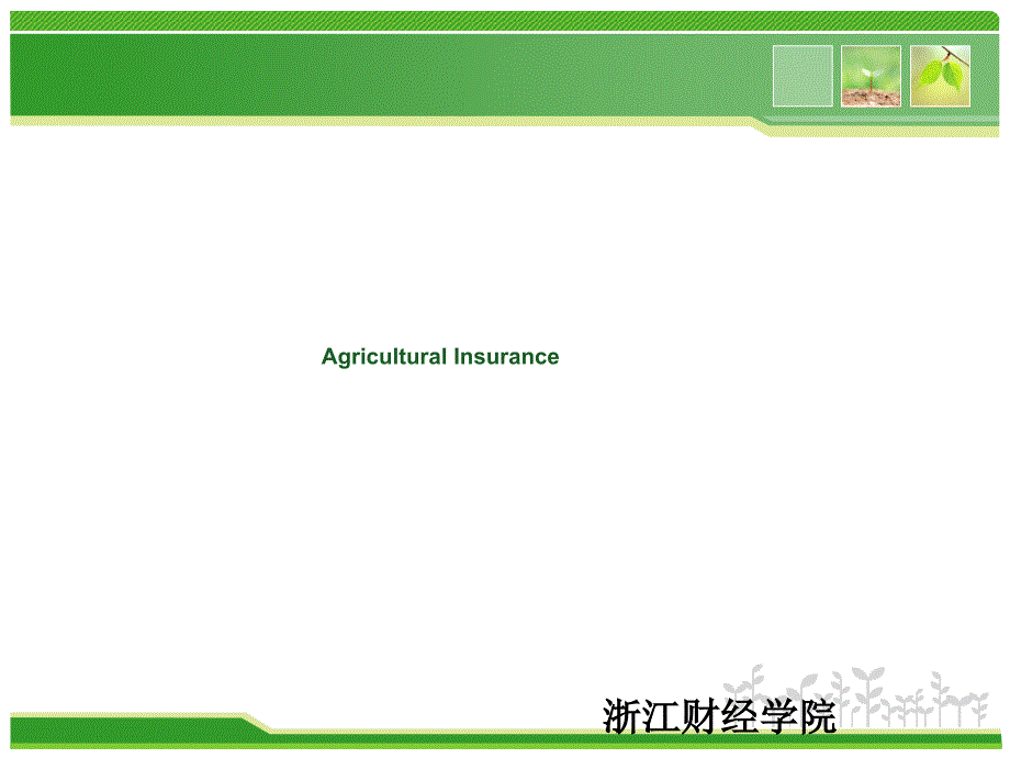 农业保险概述_第1页