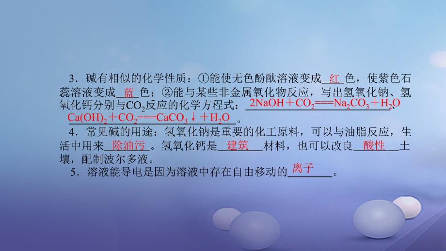 贵州省2017年秋九年级化学下册 10 酸和碱 10.1.2 常见的碱课件 （新版）新人教版_第3页