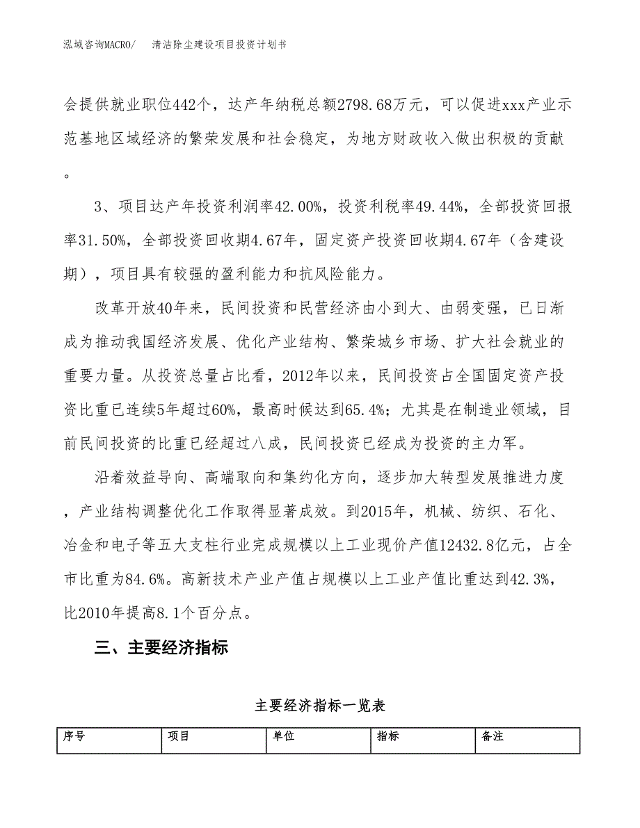 清洁除尘建设项目投资计划书（总投资16000万元）.docx_第4页