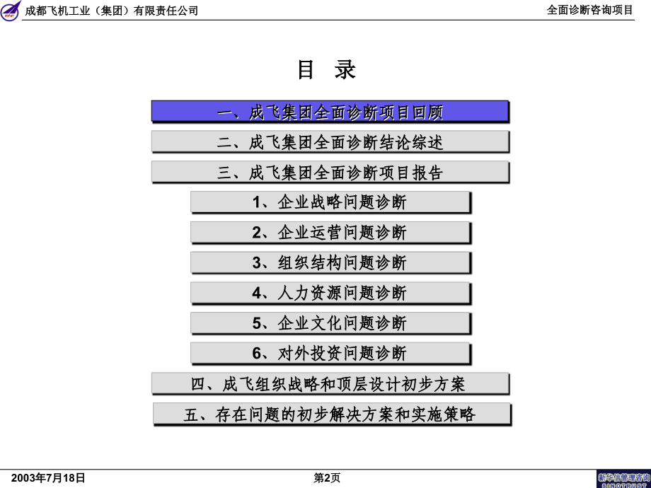 某飞机工业集团全面诊断咨询项目报告课件.ppt_第2页