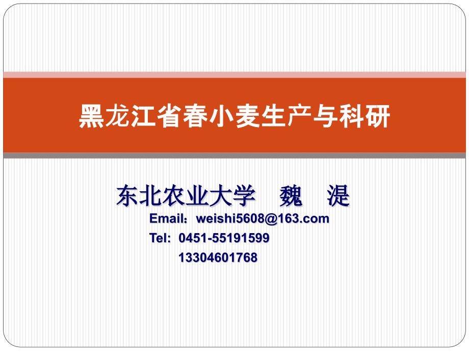 春小麦生产与科研会议_第1页
