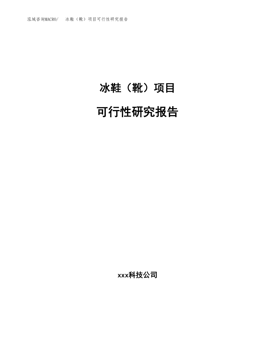 冰鞋（靴）项目可行性研究报告(可编辑)_第1页