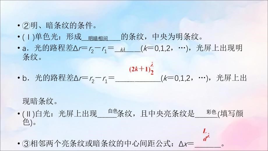 （人教通用版）2020高考物理 第14章 第4讲 光的波动性 电磁波 相对论课件_第5页