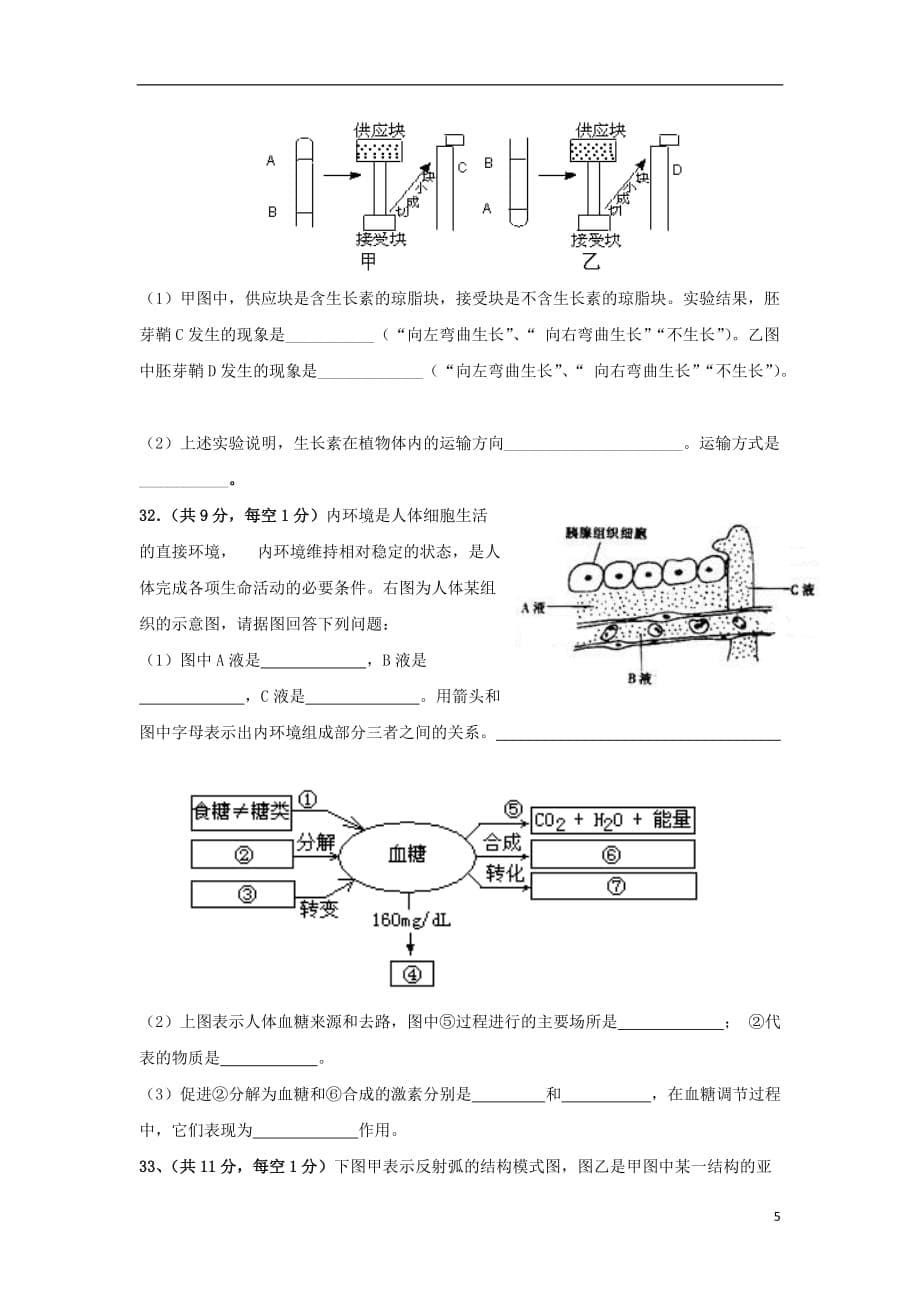 陕西省黄陵中学2018-2019学年高二生物上学期期中试题（普通班）_第5页