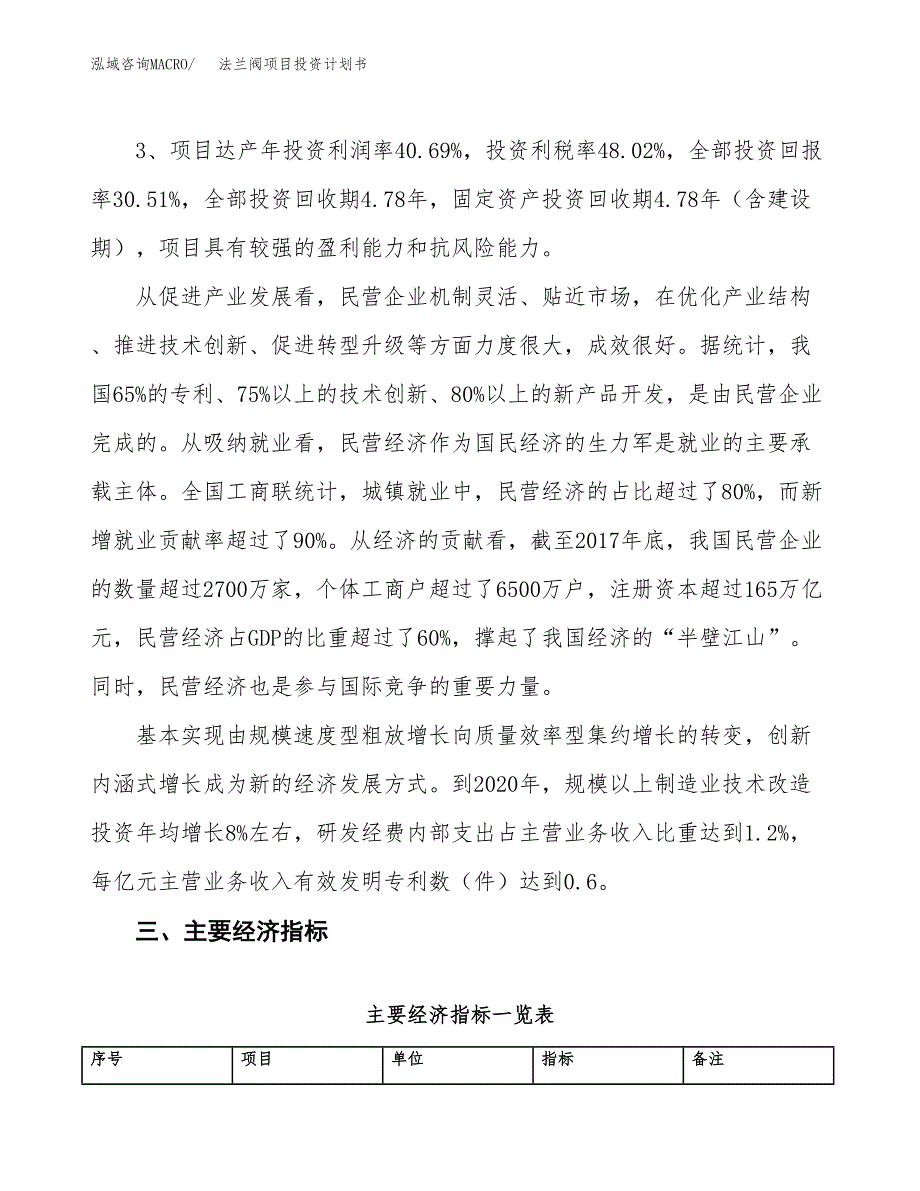 法兰阀项目投资计划书（20亩）.docx_第4页