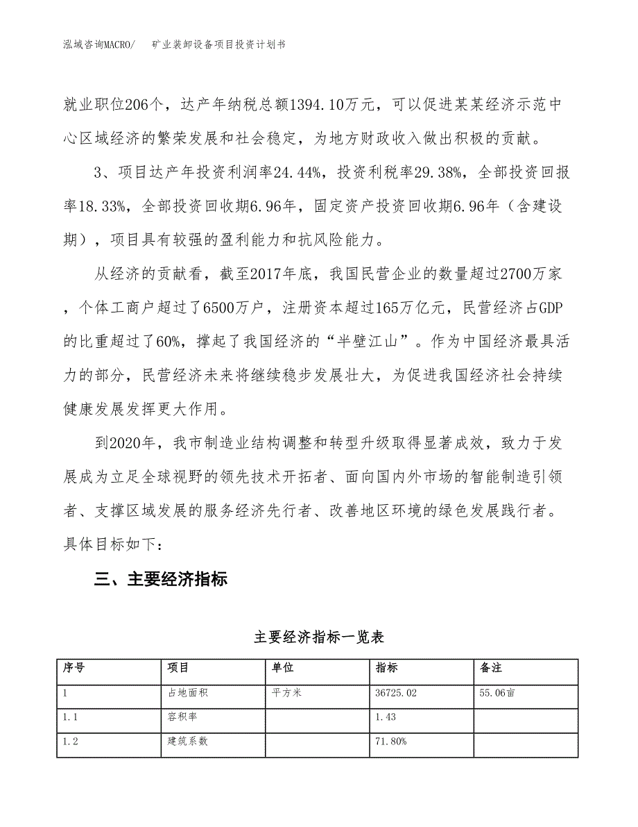 矿业装卸设备项目投资计划书（55亩）.docx_第4页