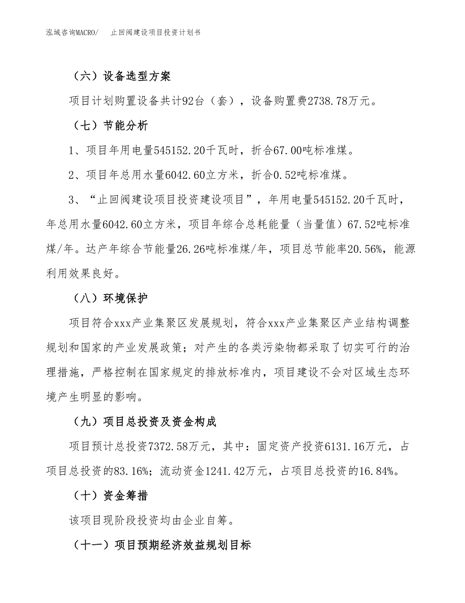 止回阀建设项目投资计划书（总投资7000万元）.docx_第2页