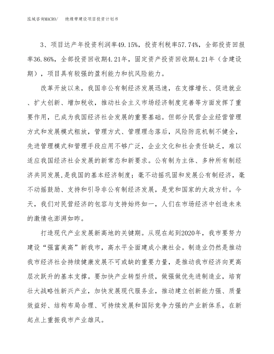 绝缘带建设项目投资计划书（总投资13000万元）.docx_第4页