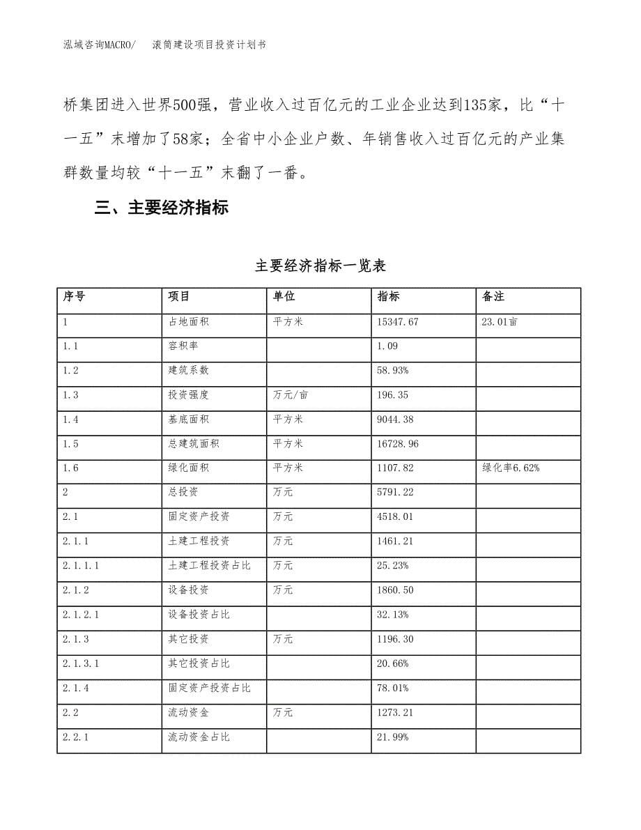 滚筒建设项目投资计划书（总投资6000万元）.docx_第5页