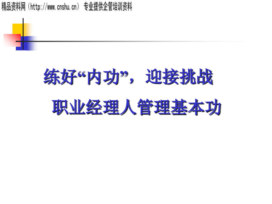 职业经理人管理基本功培训资料.ppt_第1页
