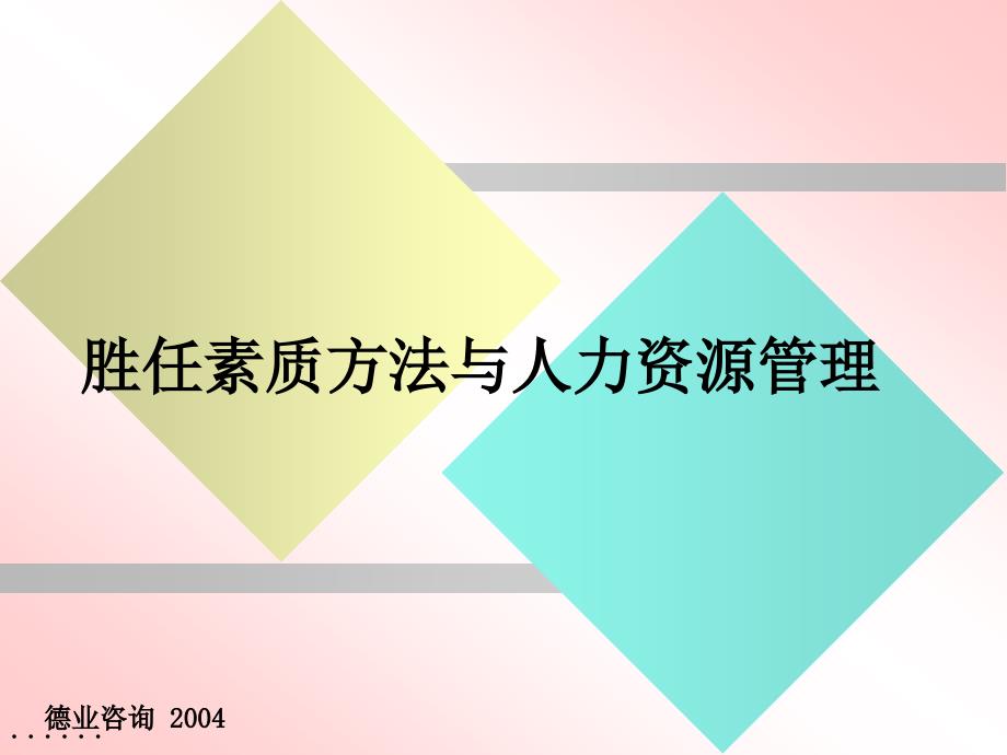 人力资源胜任素质的方法_第1页