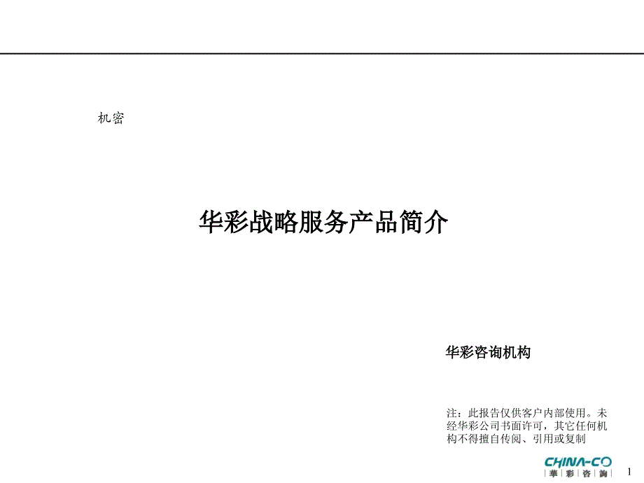 某公司战略服务产品简介.ppt_第1页