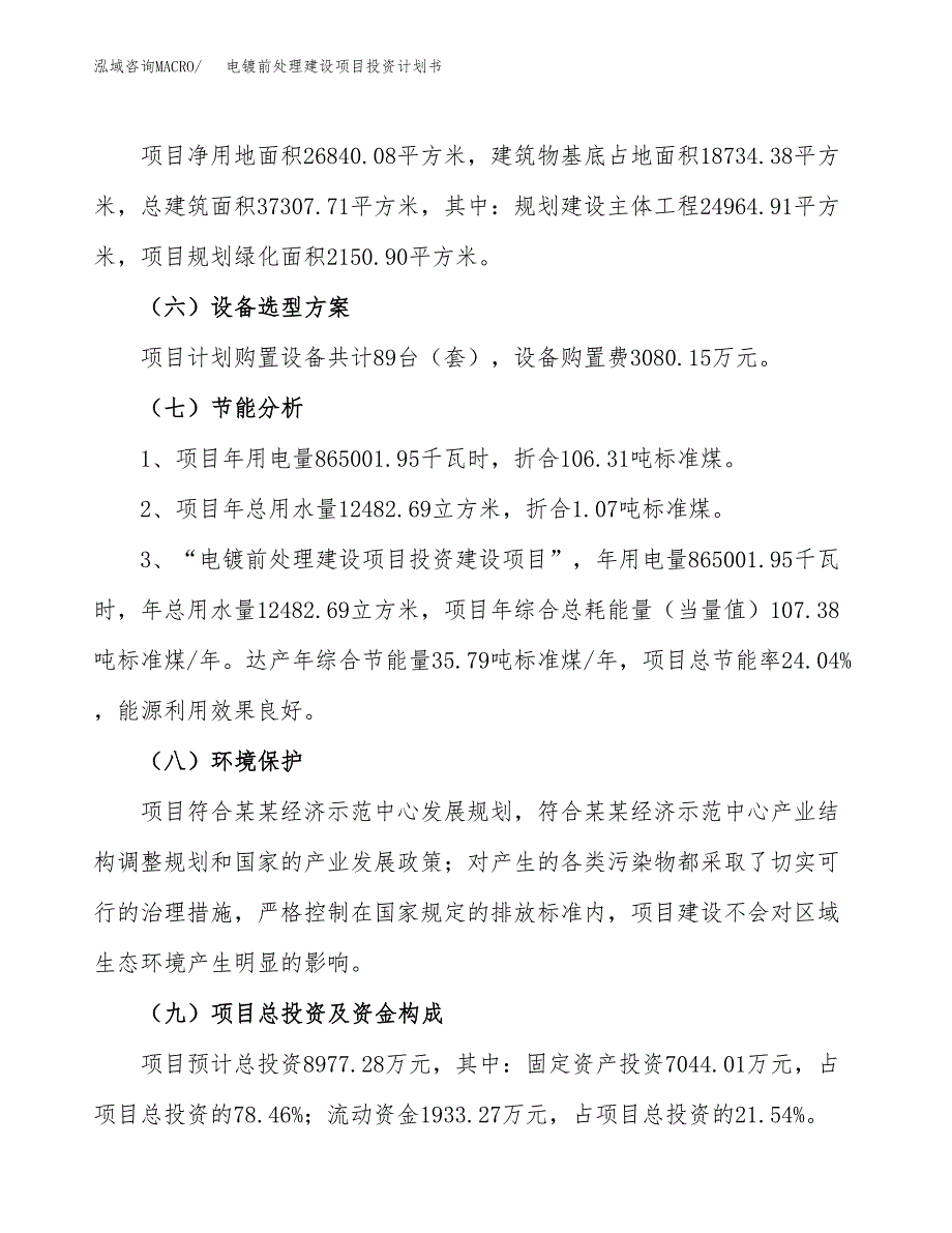 电镀前处理建设项目投资计划书（总投资9000万元）.docx_第2页