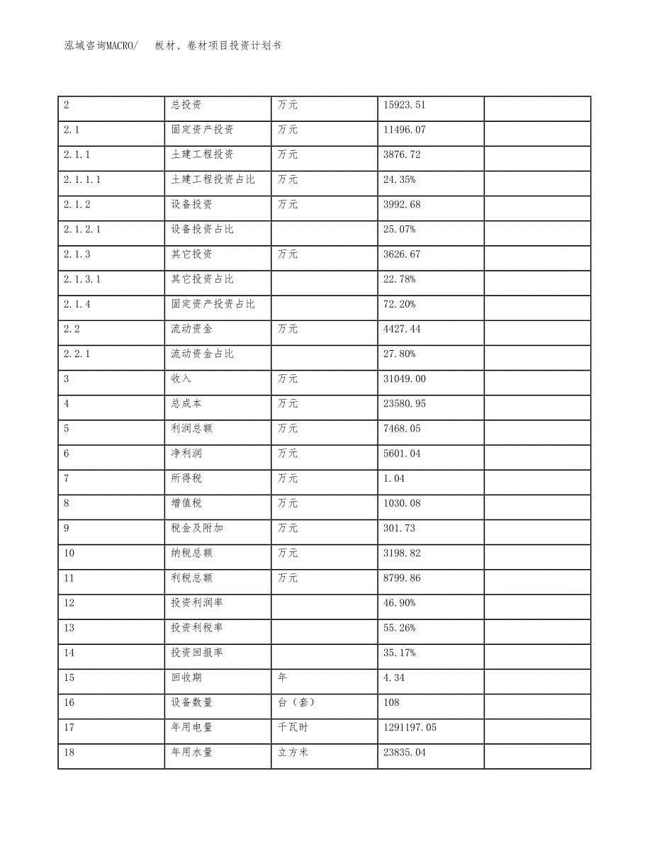 板材、卷材项目投资计划书（总投资16000万元）.docx_第5页