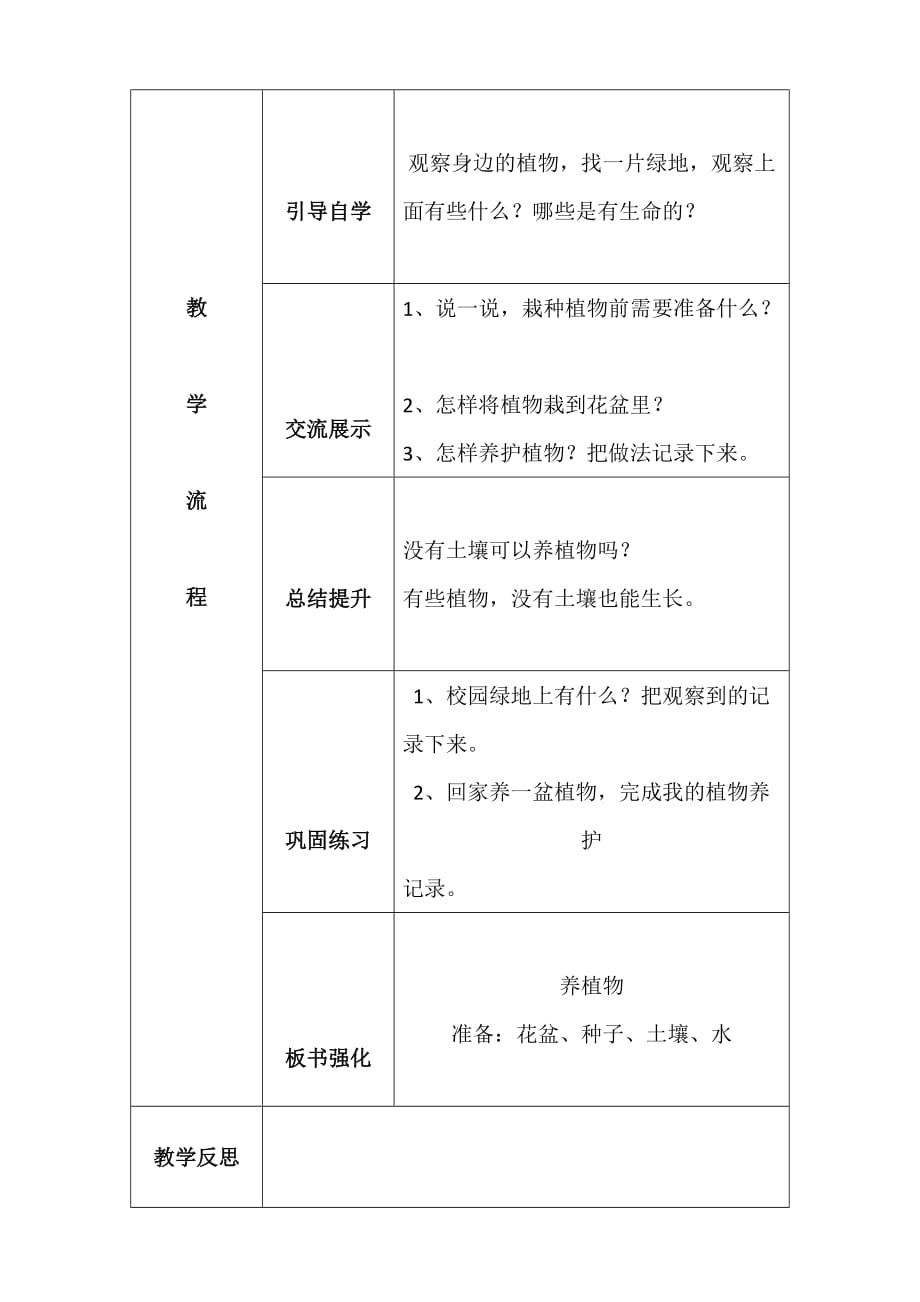 二年级科学养植物教案_第2页