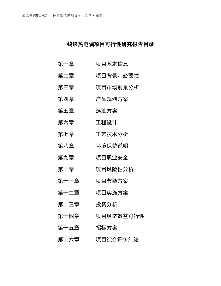 钨铼热电偶项目可行性研究报告(立项申请可编辑).docx_第2页