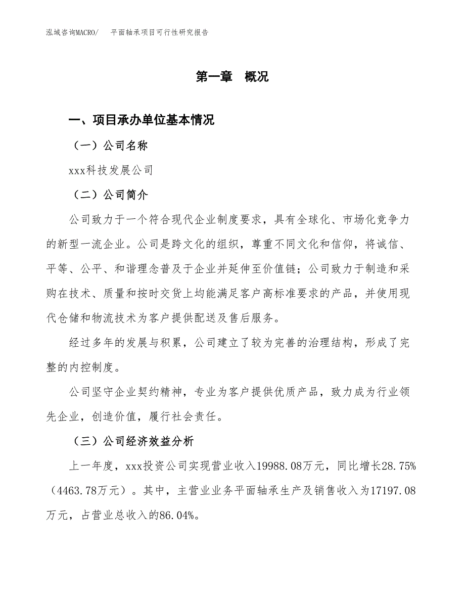 平面轴承项目可行性研究报告(立项申请可编辑).docx_第3页