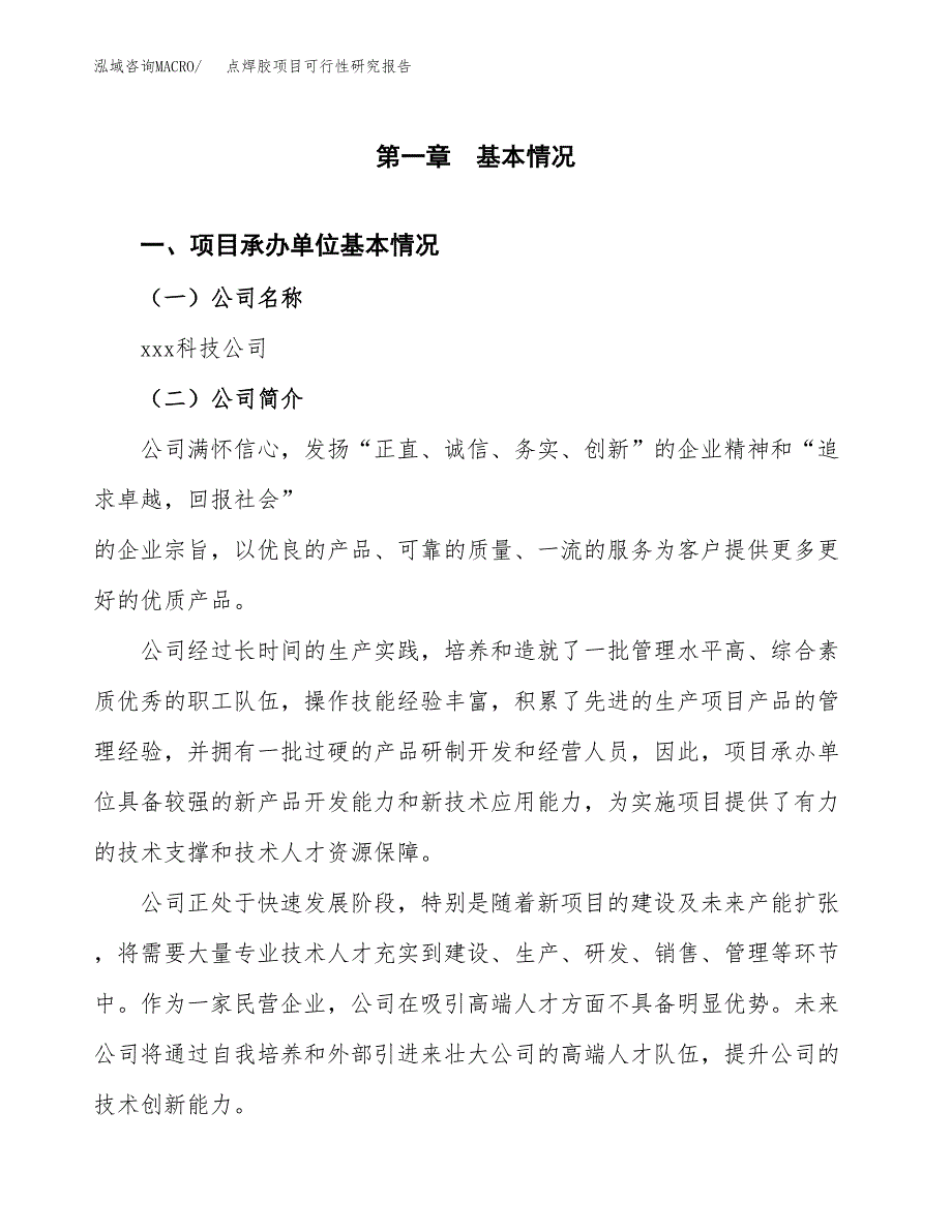 点焊胶项目可行性研究报告(立项申请可编辑).docx_第3页