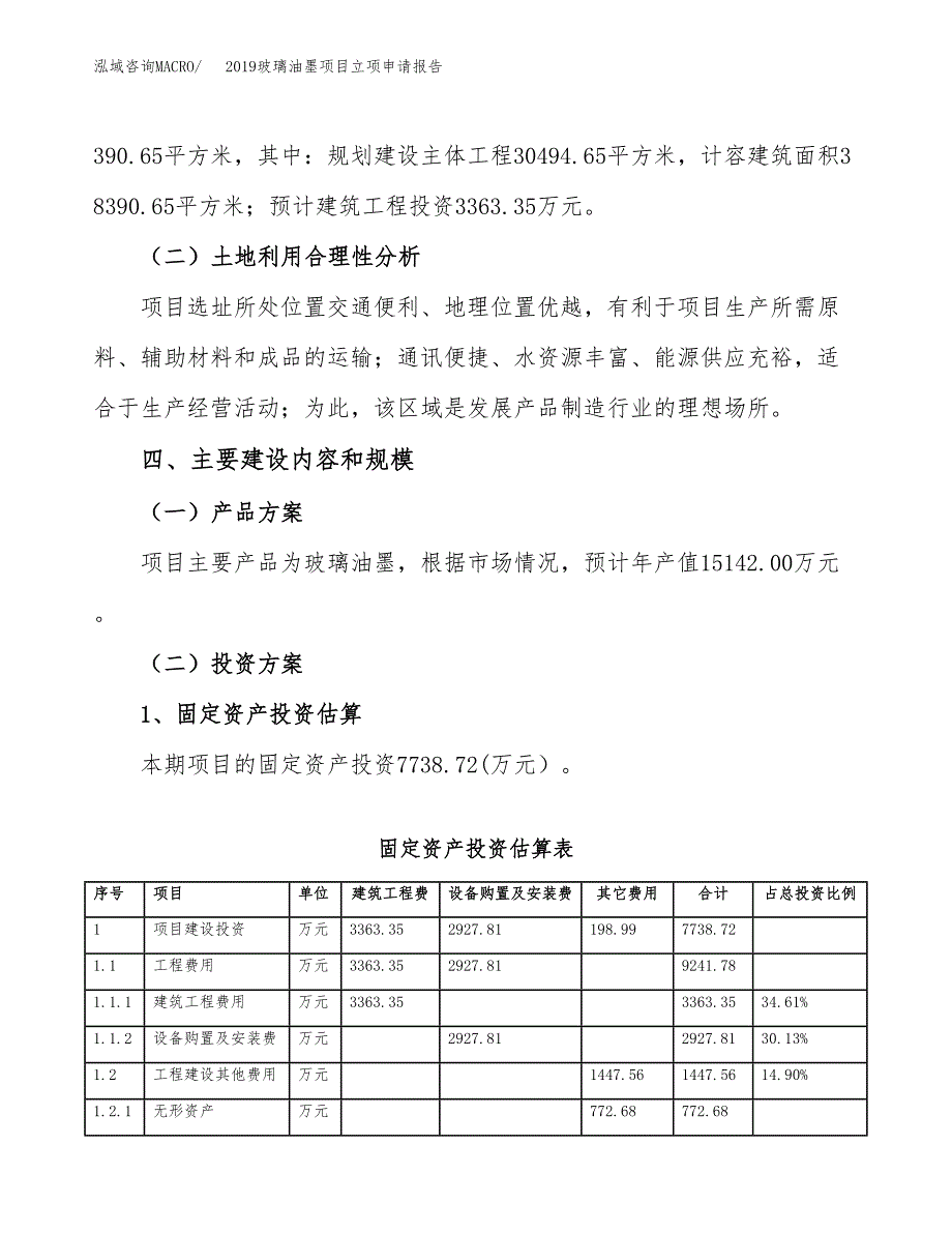 2019玻璃油墨项目立项申请报告_第3页