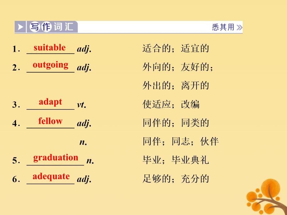 （通用版）2020版高考英语大一轮复习 1 unit 1 living well课件 新人教版选修7_第4页