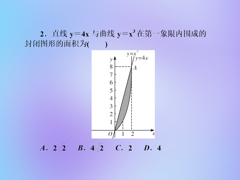 （名师导学）2020版高考数学总复习 第三章 导数及其应用 第19讲 定积分与微积分基本定理课件 理 新人教a版_第4页