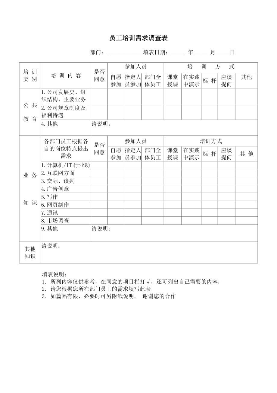 培训表单大全10_第1页