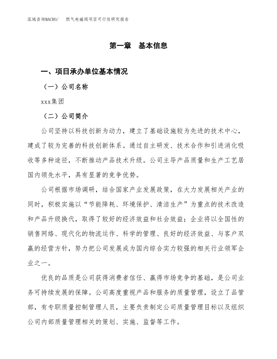 燃气电磁阀项目可行性研究报告(立项申请可编辑).docx_第3页