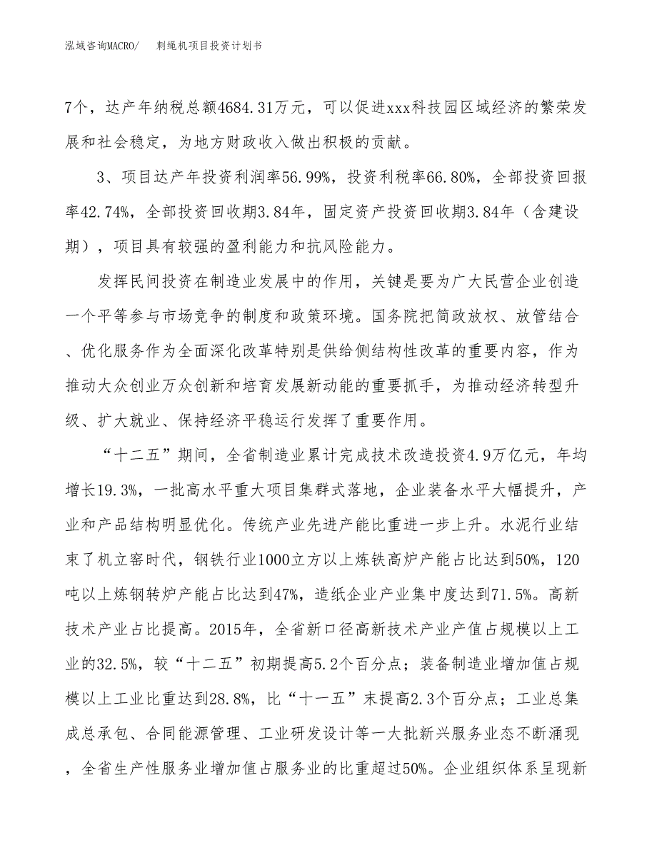 刺绳机项目投资计划书（总投资19000万元）.docx_第4页