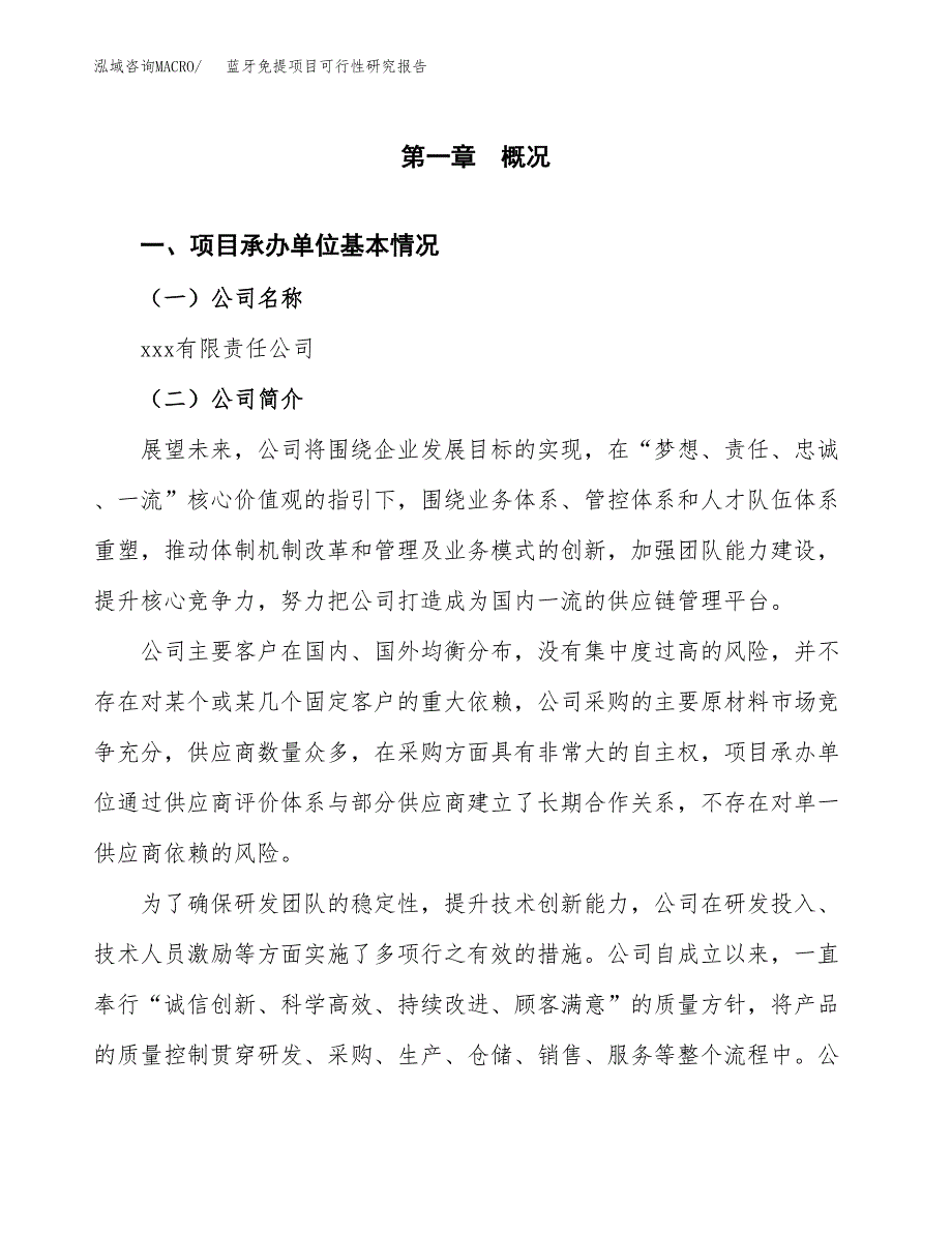 蓝牙免提项目可行性研究报告(立项申请可编辑).docx_第3页