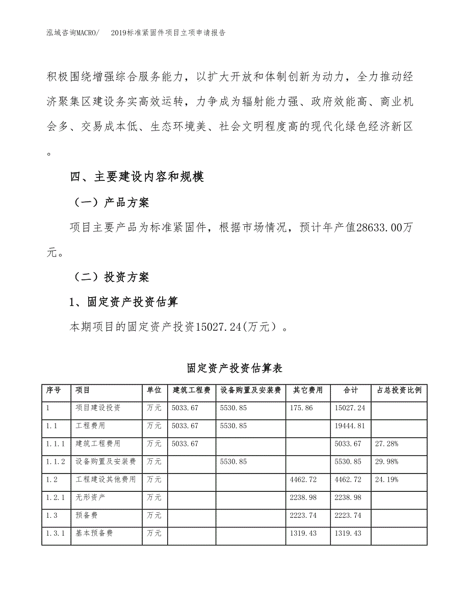 2019标准紧固件项目立项申请报告_第3页