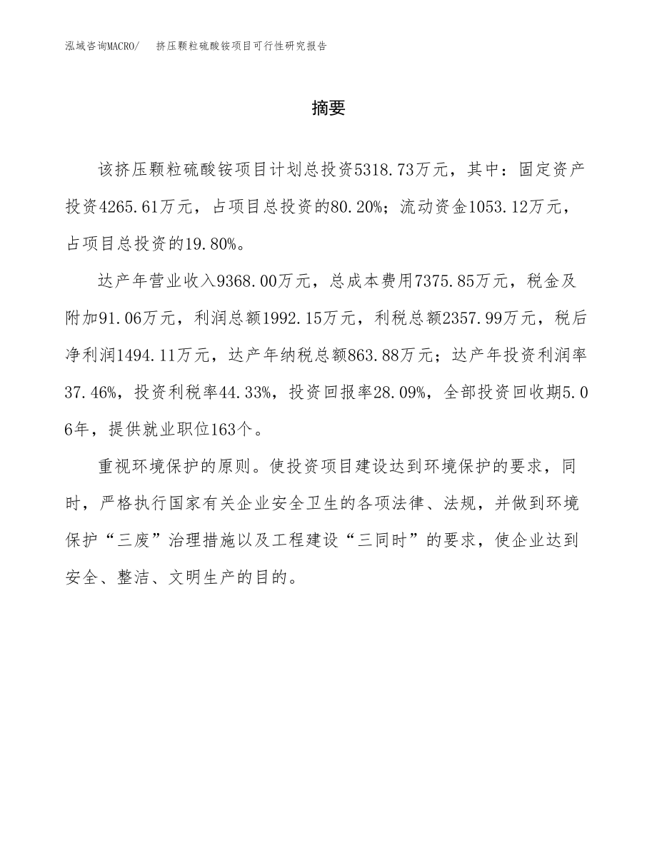 挤压颗粒硫酸铵项目可行性研究报告（总投资5000万元）.docx_第2页