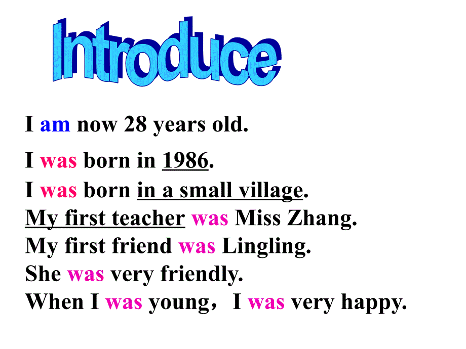 I was born in a small village_第3页