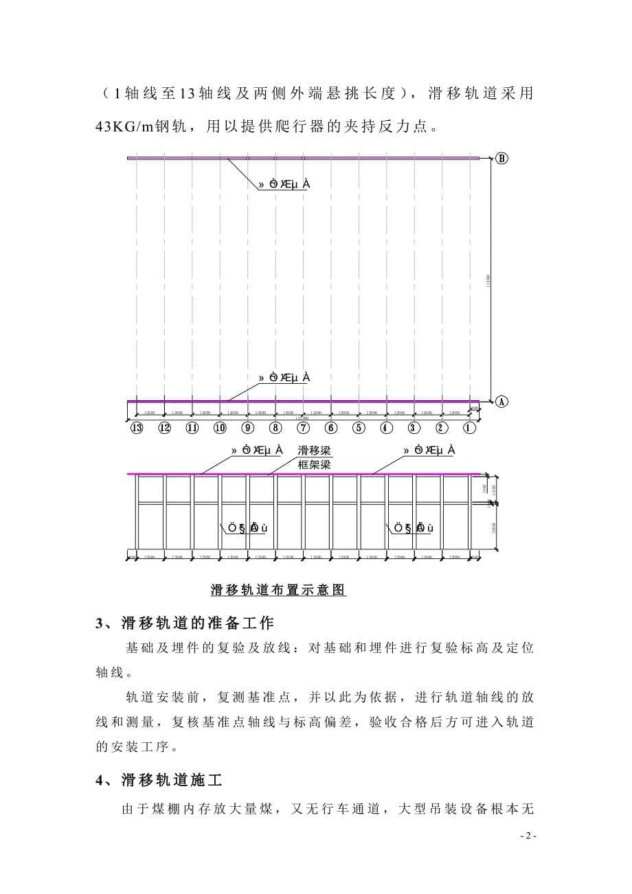 广东平海电厂干煤棚网架工程滑移轨道施工方案_第5页