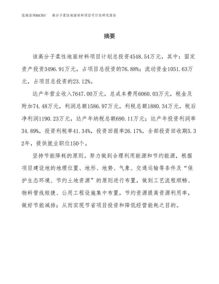 高分子柔性地面材料项目可行性研究报告（总投资5000万元）.docx_第2页