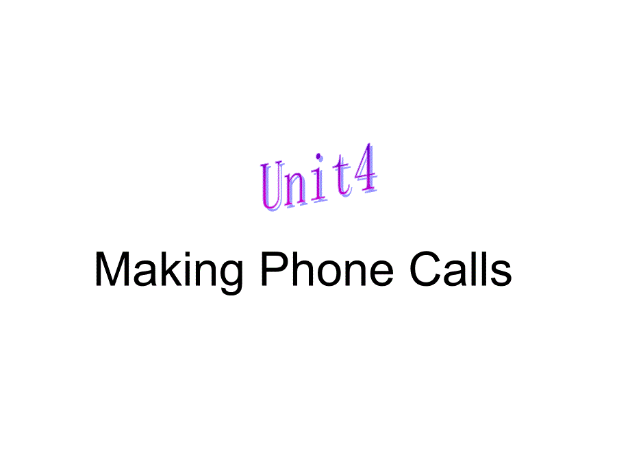 2013闽教版五上《unit-4-making-phone-calls》_第1页