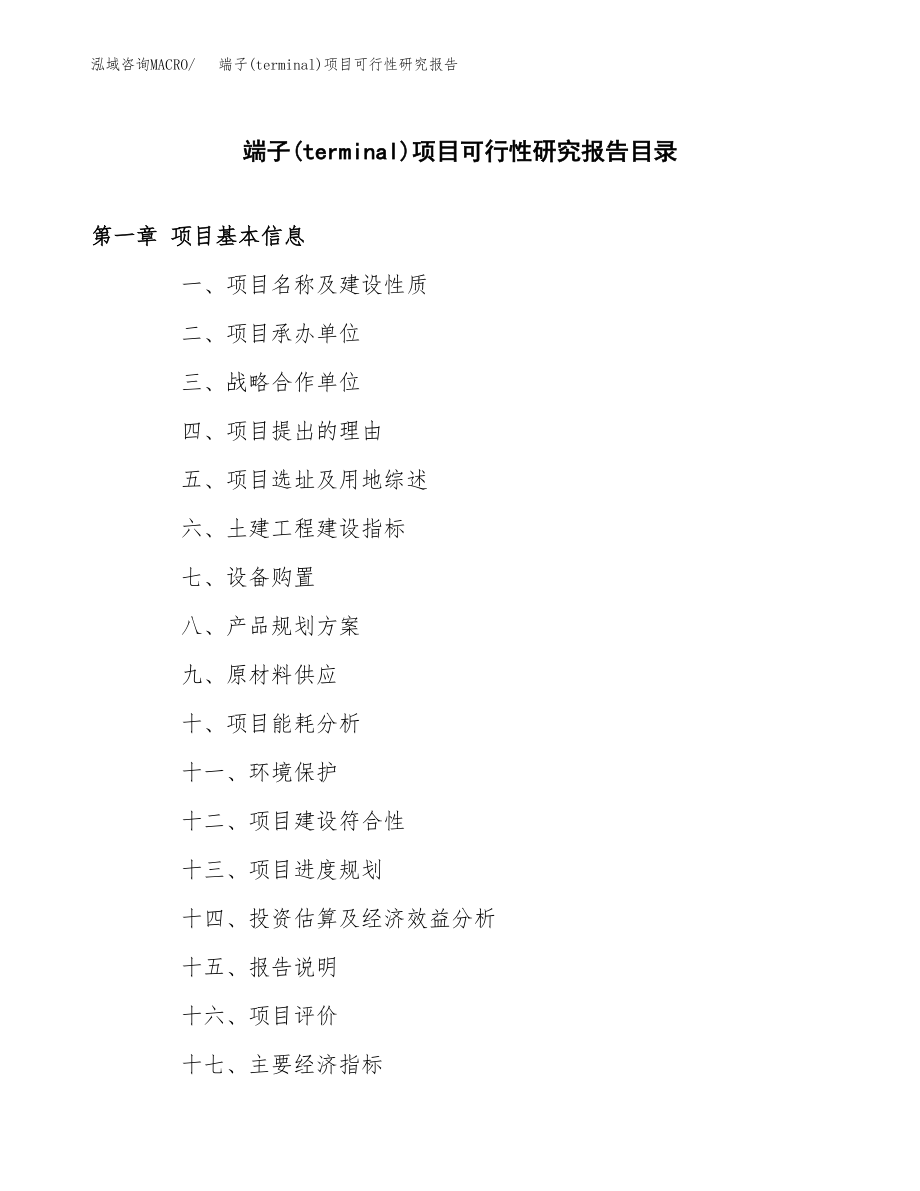 端子(terminal)项目可行性研究报告（总投资3000万元）.docx_第3页