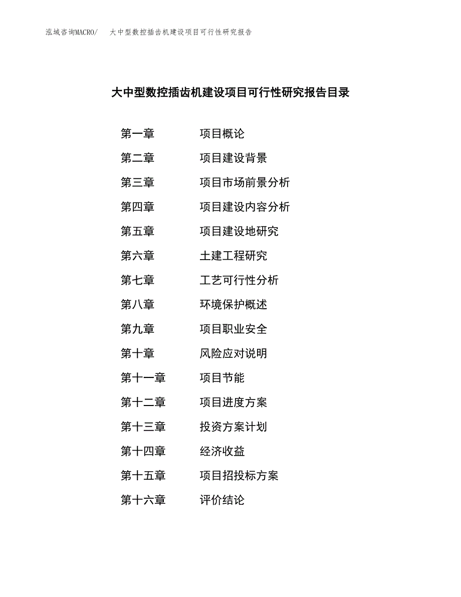 大中型数控插齿机建设项目可行性研究报告（word下载可编辑）_第3页