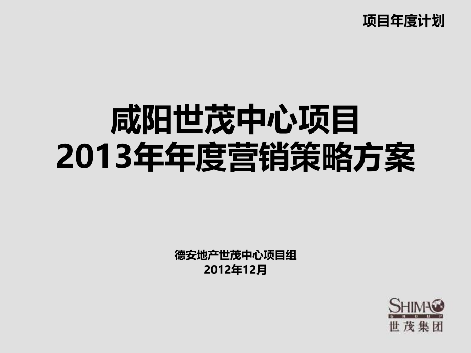 某房地产项目年度营销策略方案.ppt_第1页