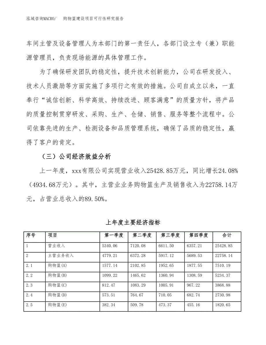 购物篮建设项目可行性研究报告（word下载可编辑）_第5页