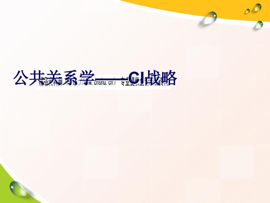 公共关系学之ci战略概述.ppt_第1页