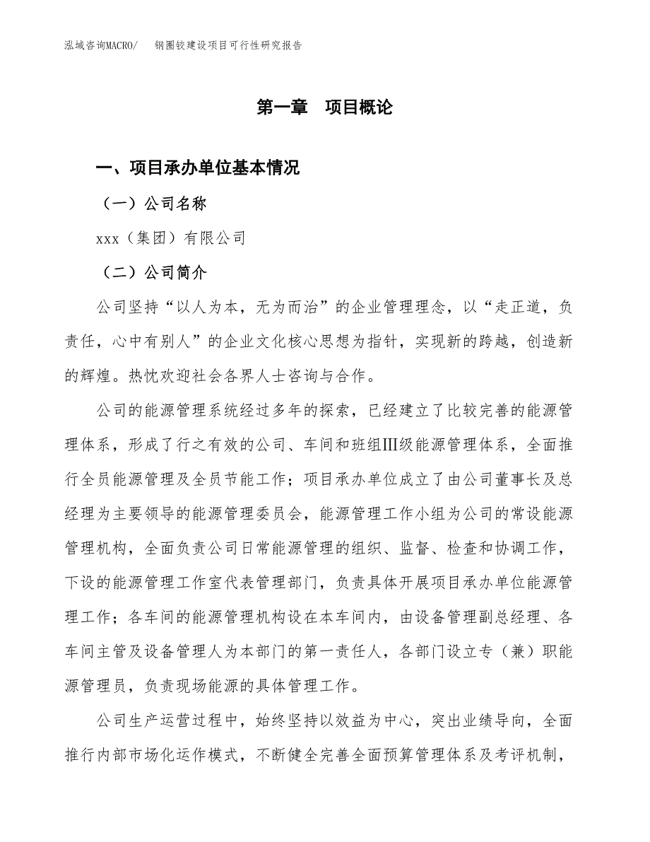 钢圈铰建设项目可行性研究报告（word下载可编辑）_第4页