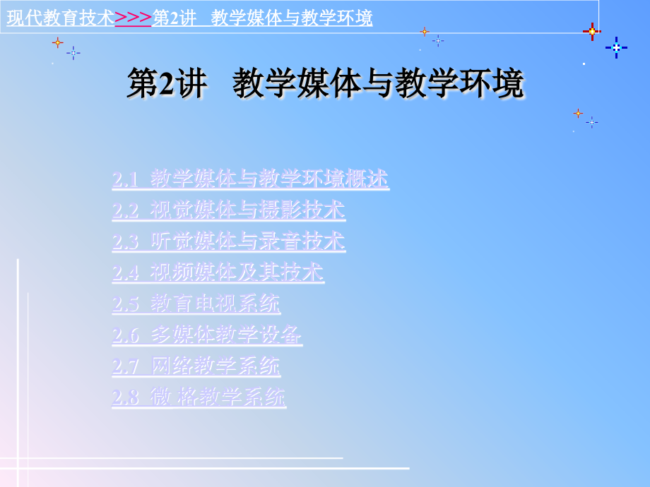 教学媒体与教学环境概述培训课件.ppt_第1页