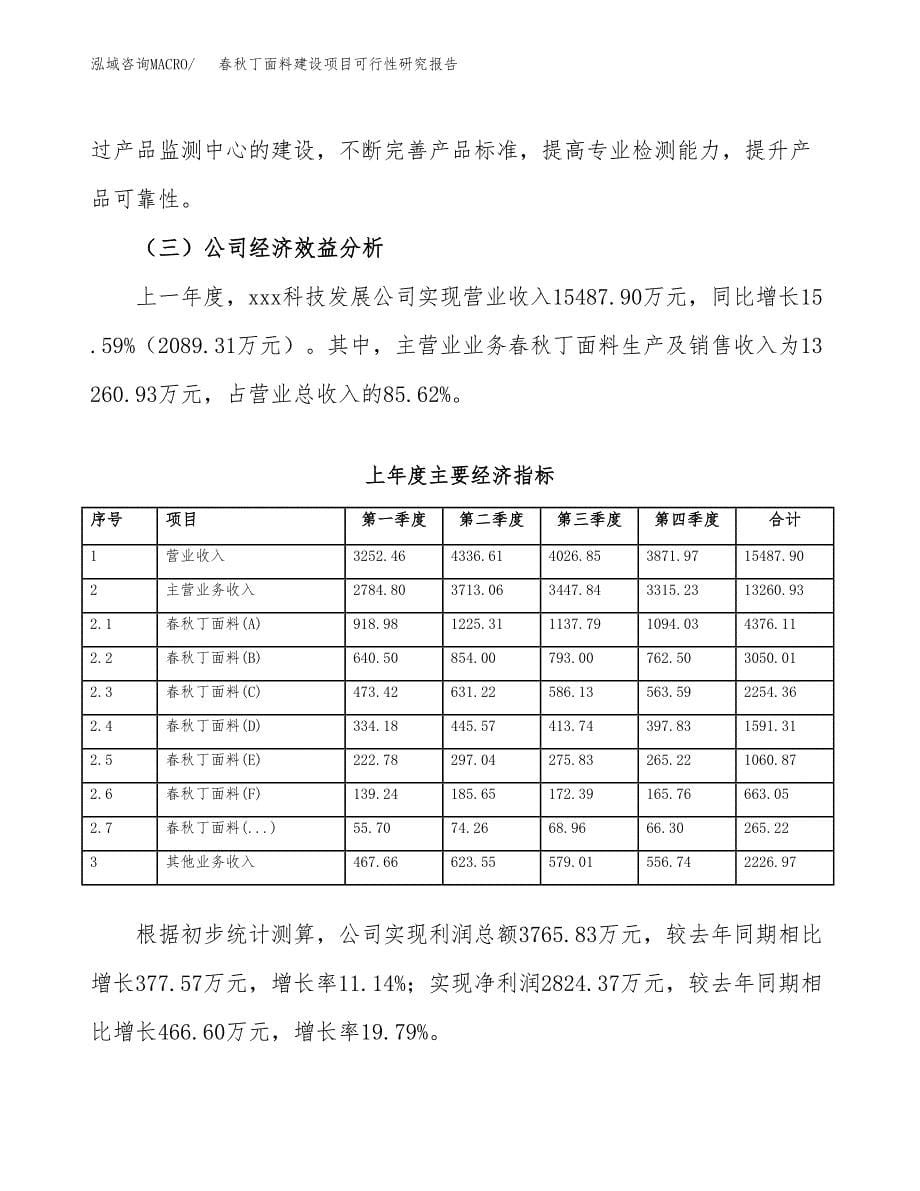 春秋丁面料建设项目可行性研究报告（word下载可编辑）_第5页