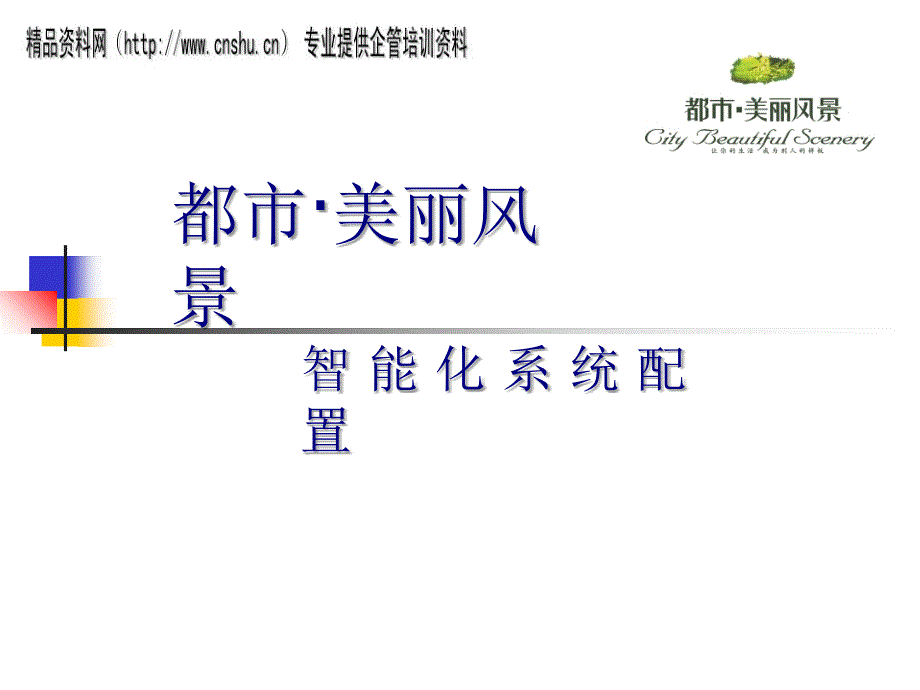 都市风景智能化系统配置.ppt_第1页